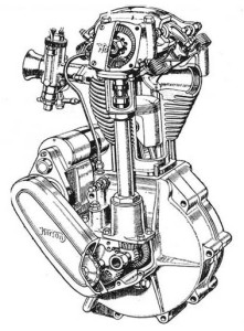 Norton Single Cylinder Engine Cutaway 