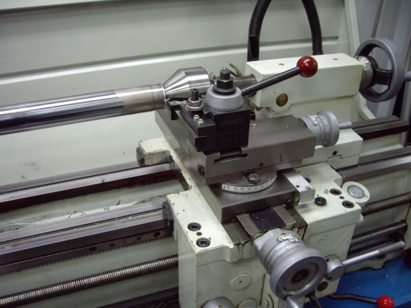 Close up of the fork tube machining at Traxxion