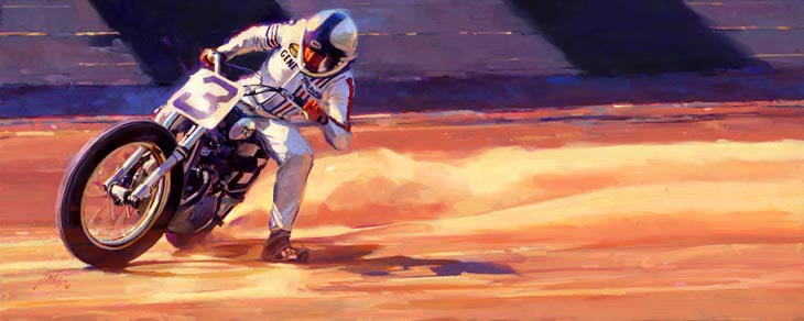 Tom Fritz Motorcycle Paintings