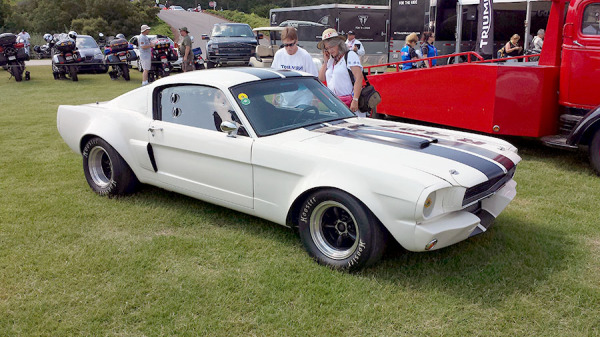 This sweet Mustang was parked next to the Triumph tent.