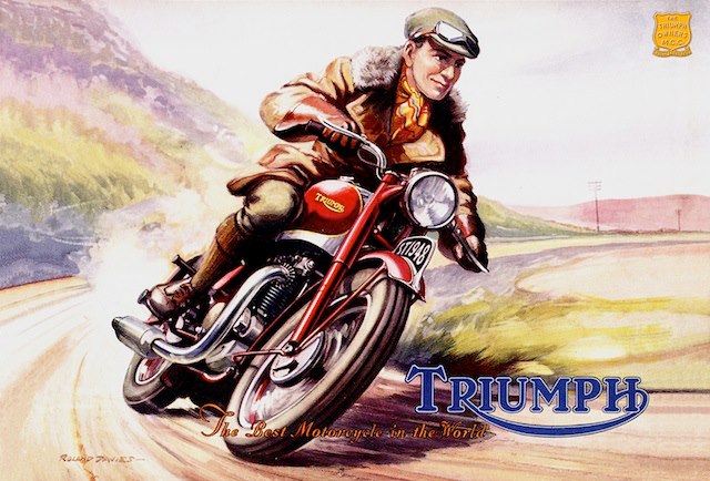 Triumph Motorcycle Poster Art